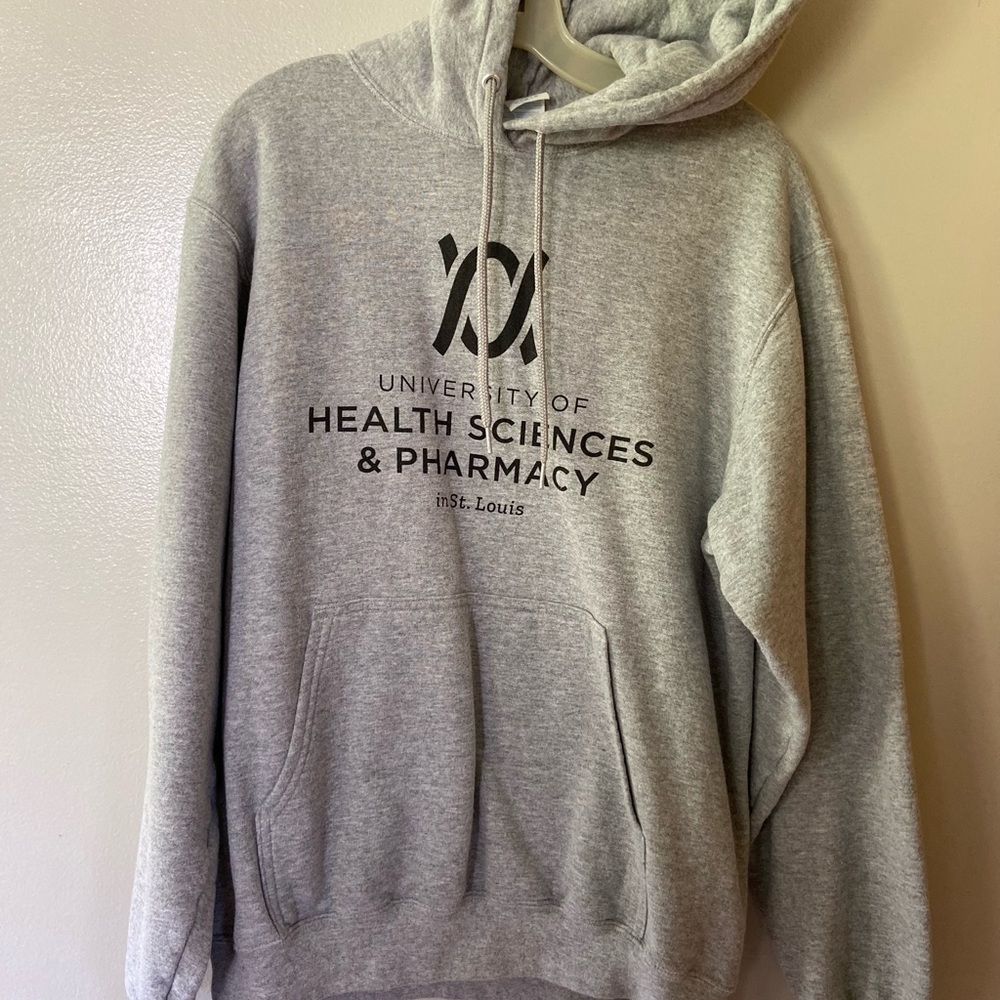 Gray St. Louis U of Health Sciences & Pharmacy Hoodie.